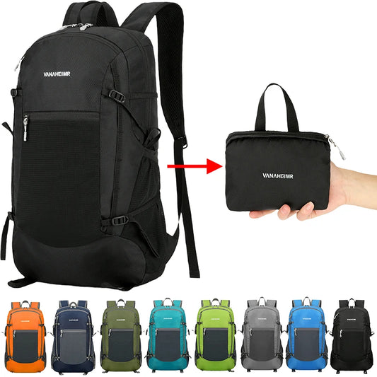 NEW 18L Portable Foldable Backpack Folding Mountaineering Bag Ultralight Women Men Outdoor Climbing Cycling Travel Knapsack Hiking Daypack Sports Accessories