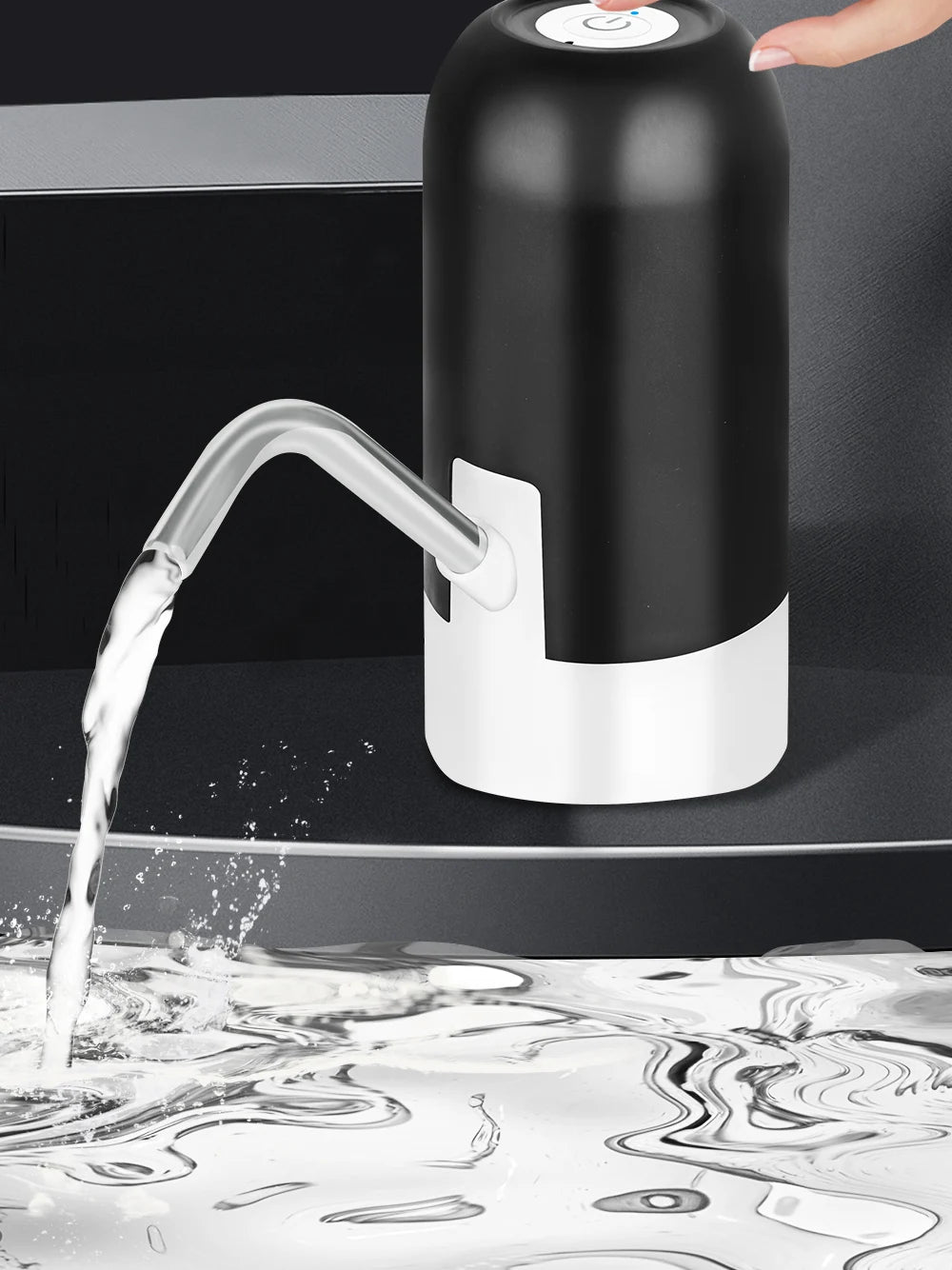 5 Gallon Water Bottle Dispenser USB Charging White Color Automatic Drinking Water Pump Portable Electric Water Dispenser Water Bottle Switch for Travel Camping Picnic Home and Office Use