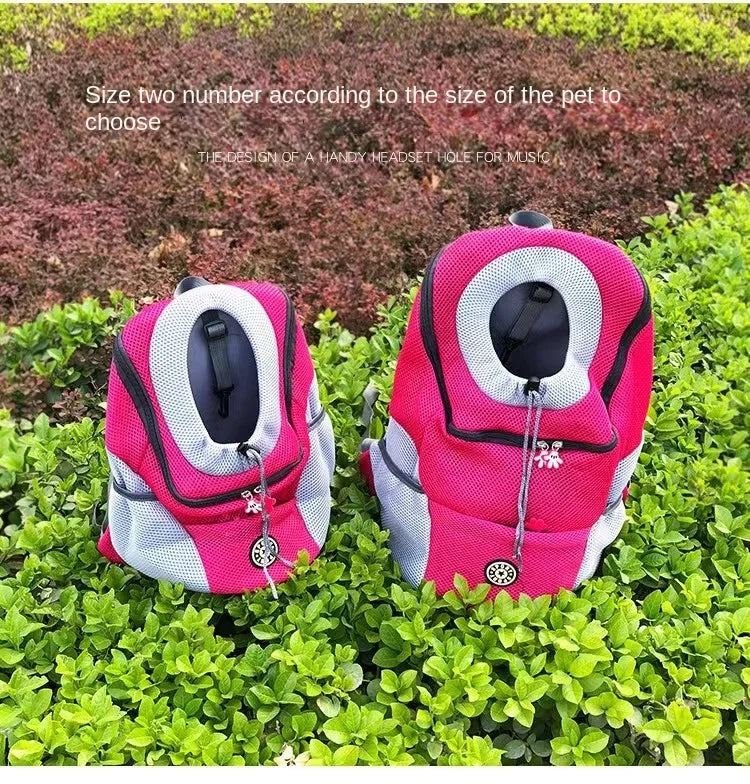 Pet Backpack Dog Backpack Space Cat Bag Travel Portable Breathable Chest Bag Pet Supplies Cross