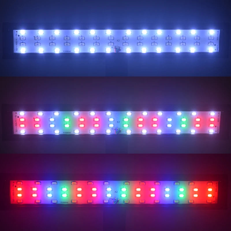 Aquarium LED Fish Tank Light Super Slim Plants Grow Clip Lights Lamp Aquatic Aquarium Lamps Lighting 220V 5W/7W/9W/12W/16W Home Office Hotels Restaurants Decoration Supplies