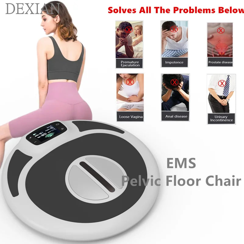 NEW!!!! Portable Women Male Pelvic Floor Butt Lifting Electric Machine Pelvic Floor Muscle Repair Incontinence EMS Pelvic Floor Chair