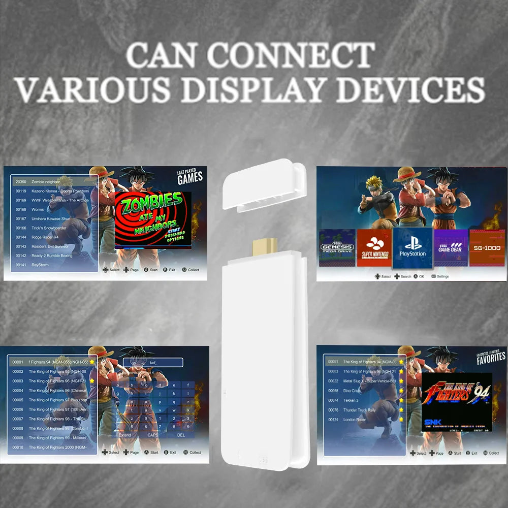 New 4K TV Game Stick M15 Ultra 64G 128G Handheld Game Player 2.4G Dual Wireless Controller 50000+ Games Family Game Player Computer Accessories Gaming Supplies