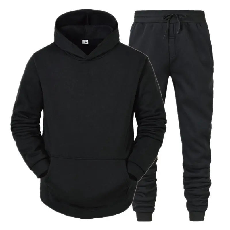 Men's Hooded Sweatshirts and Men Pants Casual Men's Tracksuit Sportswear Autumn Winter Men Suit Men's Clothing Leisure Sets Male