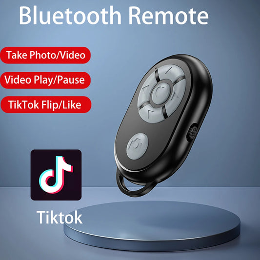 NEW Arrivals Universal Bluetooth Remote for iPhone Xiaomi Samsung Mobile Phone Remote Control Selfie Stick Bluetooth Camera Remote Controller Mobile Cell Phones Accessories
