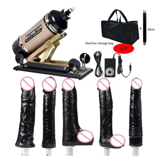 Quiet and Strong Motor Sex Machine  for Men and Women Autoamtic Telescopic Love Machine Sex Toys Adult Masturbation Machine Gun