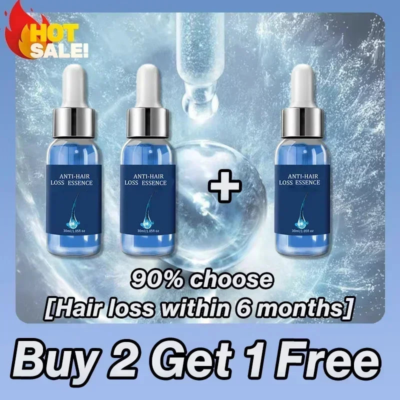 98% of Buyers Buy Again! Buy 10 Get 12 Free Hair Care Essential Oils for Thick Hair Growth Anti Loss Scalp Damaged Repairing Hair Serum Women Men Hair Care Korean Products