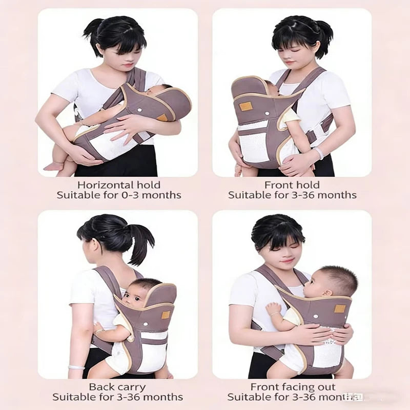 3 in 1 Outdoor Travel Baby Carrier20 Kg Load Bearing Ergonomic Kangaroo Infant Kid Sling  Back Front Facing Backpack Wrap Baby Bag 0-36 Months Mother's Baby Care Supplies