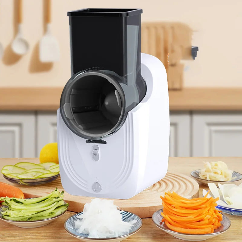 NEW Arrivals Multi-function Vegetable Cutter Grinder 1PC Household Kitchen Electric Vegetable Cutter Vegetable Slicer Shredder Automatic Machine Home Cooking Supplies