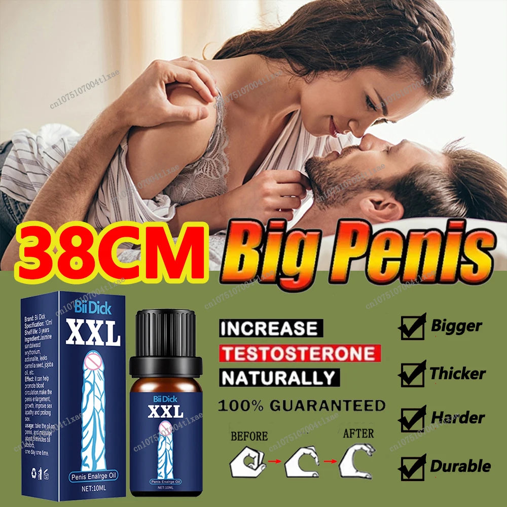 Adult Penis Permanent Thickening Growth Man Massage Enlargement Oils Cock Erection Enhance Big Dick Enlarge Liquid Men XXL Enlargement