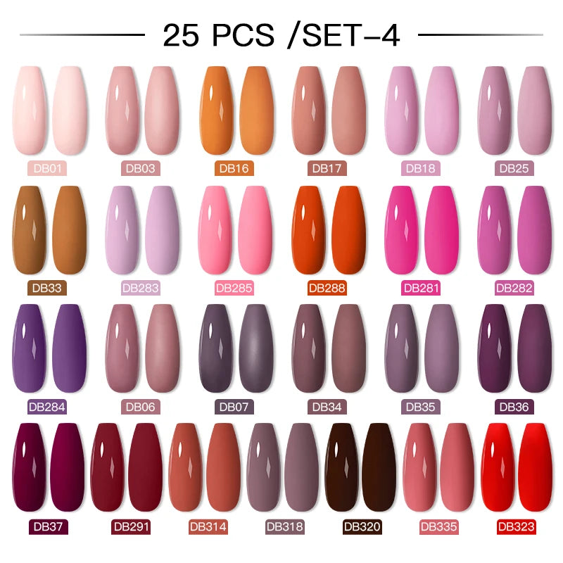 NEW Arrivals 24/40.120PCS Set Colors Gel Nail Polish Set Semi Permanent Hybrid Gel Varnish Set Base Top Coat Soak Off UV LED Nail Gel Kits Manicure Pedicure Accessories Nail Care Tools Sets Cosmetic Supplies