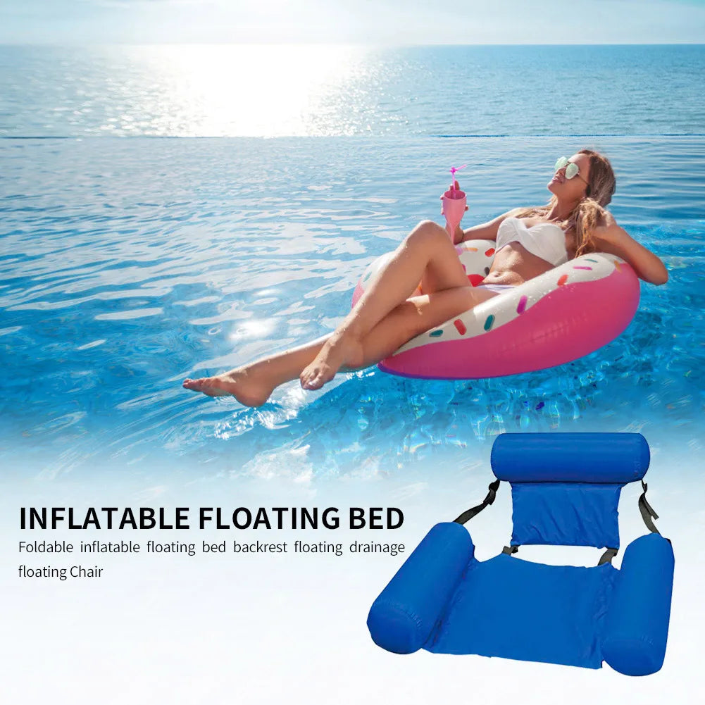 Inflatable Mattress Water Swimming Pool Accessories Hammock Lounge Chairs Pool Float Water Sports Toys Float Mat Pool Toys