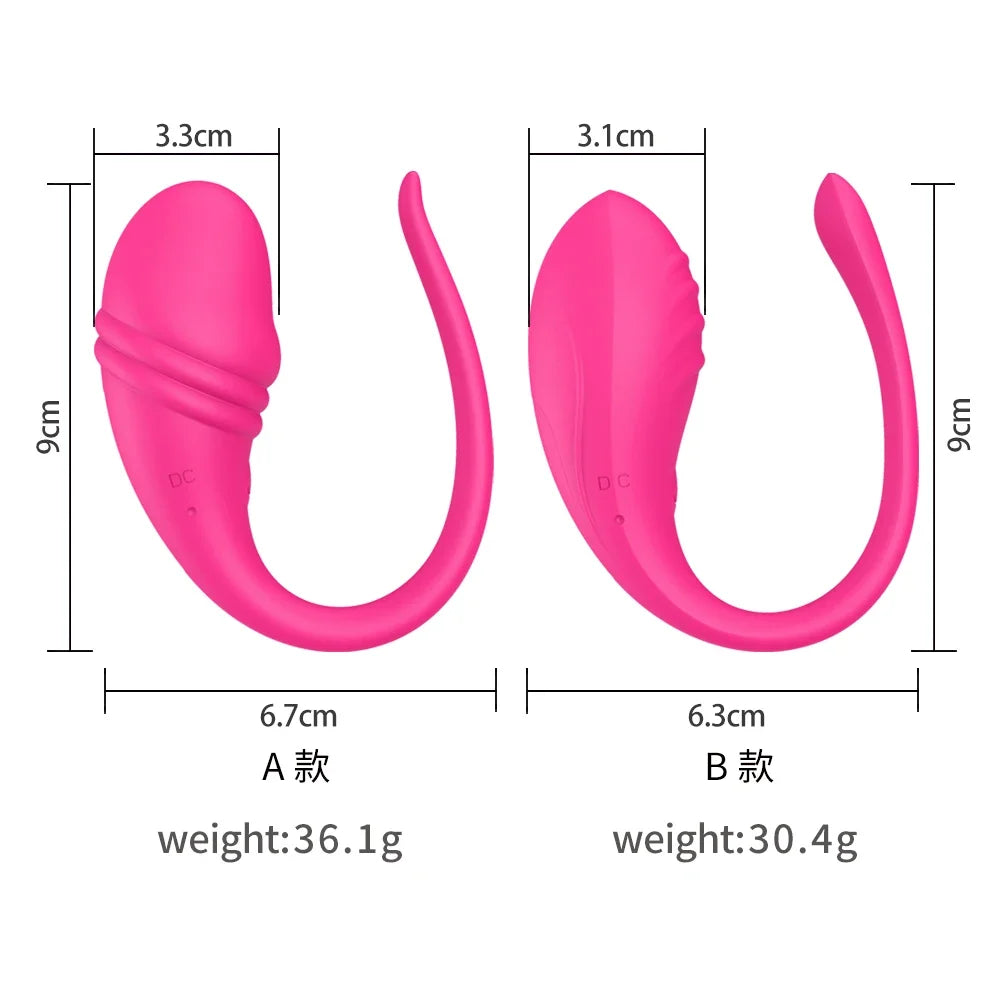 Wireless Bluetooth Women Control App Vibrating Egg G-spot Clitoris Vagina Masturbator Wearable in Panties Fidget Vibrator Sex Toys Supplies for Women Endless Pleasure Masturbation18+ Sex Shop Products