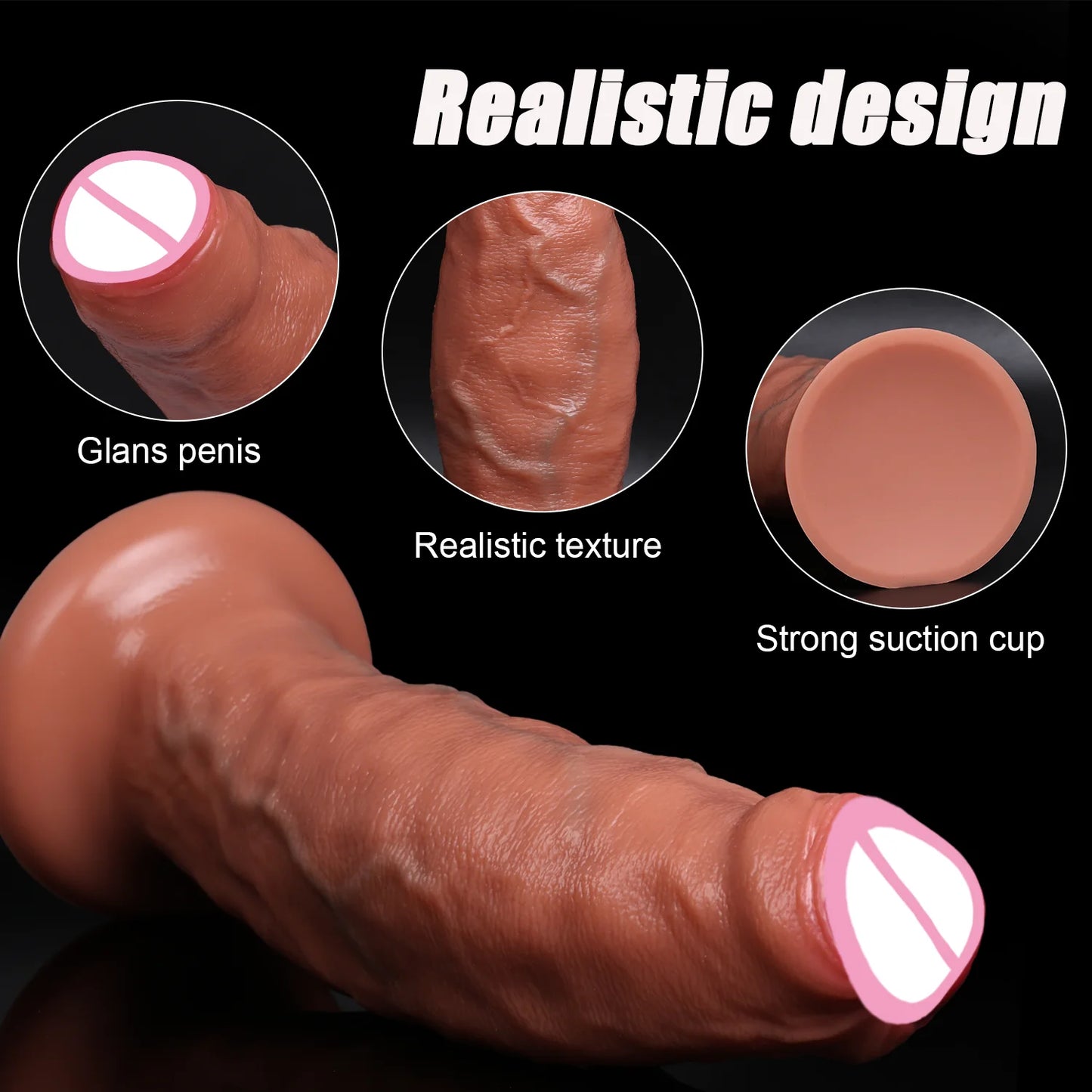 Realistic Dildos Soft Silicone Penis with Suction Cup Adult Sexy Toys for Woman Deep stimulation Vagina Anal Massage Stimulator