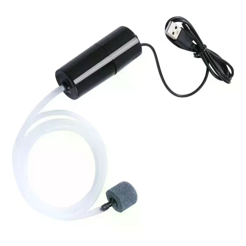 Silent Oxygenator Small Oxygen 110V Mini Pump Portable Mini USB Charging Fish Tank Oxygen Pump Fish Farming Aquarium Supplies