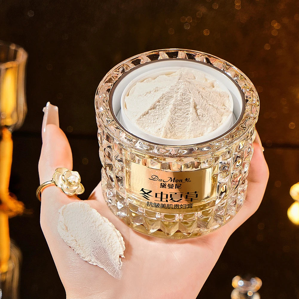 NEW Korean Beauty Salon Cordyceps Sinensis Moisturizing Nourishing Luxury Face Cream Hydrating Face Primer Concealer Brighten Facial Cream Women Skin Care Supplies Korean Products