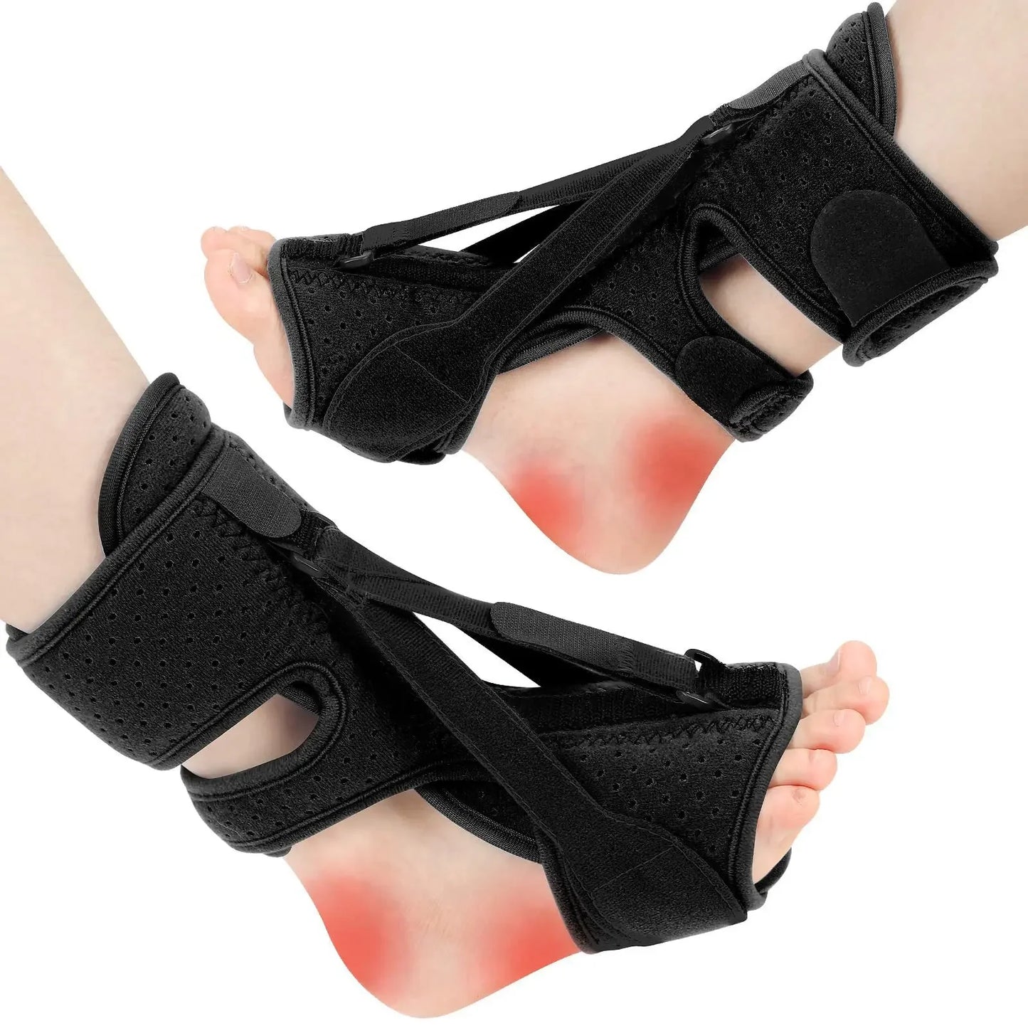 5 Colors Adjustable Night Splint For Plantar Fasciitis Pain Relief Soft Foot Drop Brace Sleeping Achilles Tendon Stretcher Boot Nighttime Orthopedic Brace Health Care Accessories