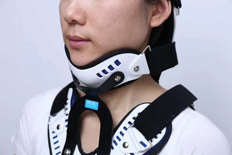 Korean Medical Neck Brace - Adjustable Cervical Collar for Home Rehabilitation, Traction Support & Posture Correction Health Care Accessories