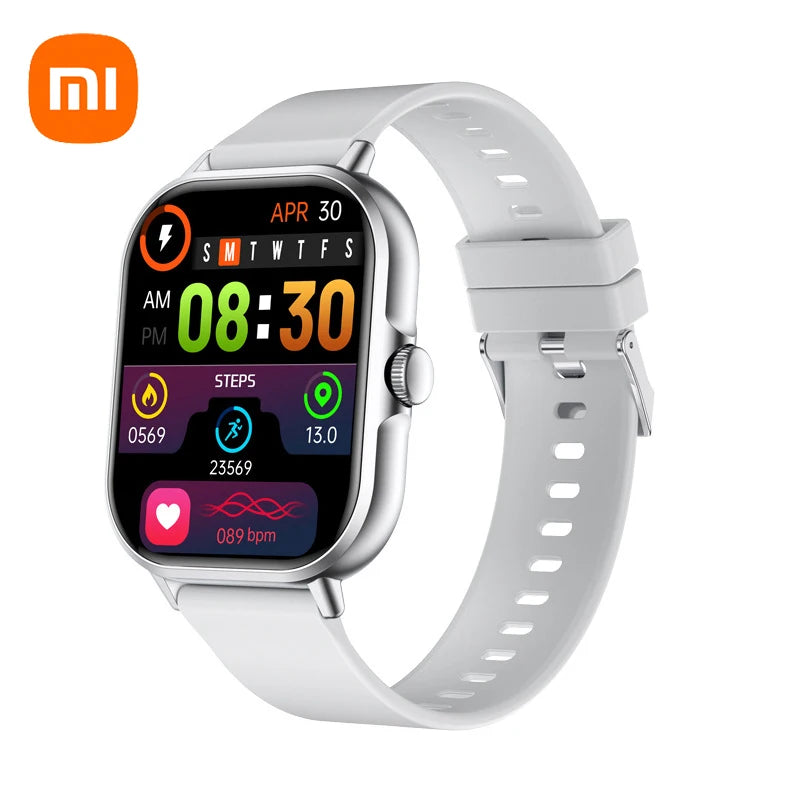 2 PCS Set Xiaomi Women Smart Watch + Earphones Android Gift Bluetooth Call Smartwatch Touch Dial Music Fitness Tracker Sports Watches + Earphone Set