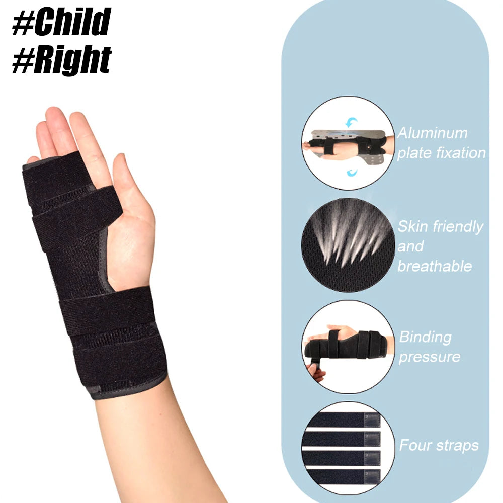 Adults and Kids Boxer Finger Splint Aluminum Hand Brace, Pinky Finger Splint for Little Finger Cast, Finger Immobilizer Straightener Corrector, Splint Support