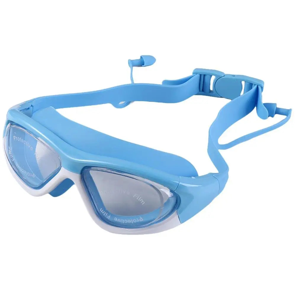 NEW Sports Eyewear Earplug Silicone Anti-Fog UV Protection Waterproof Swimming Glasses Underwater Goggles Swim Goggles Swim Eyewear