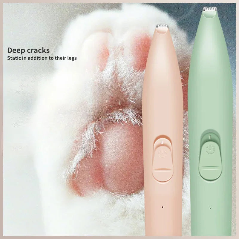 1pc Electric Pet Clippers Cats Dog Foot Hair Trimmer USB Charging Pet Paw Hair Clipper Shaver Grooming Machine Pets Products