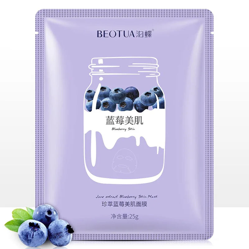 NEW Arrivals 15PCS Korean Set BIOAQUA Fresh Fruit Face Mask Anti Wrinkle Hyaluronic Acid Hydrating Skincare Sheet Masks Women Facial Mask Skin Care Korean Cosmetic Products