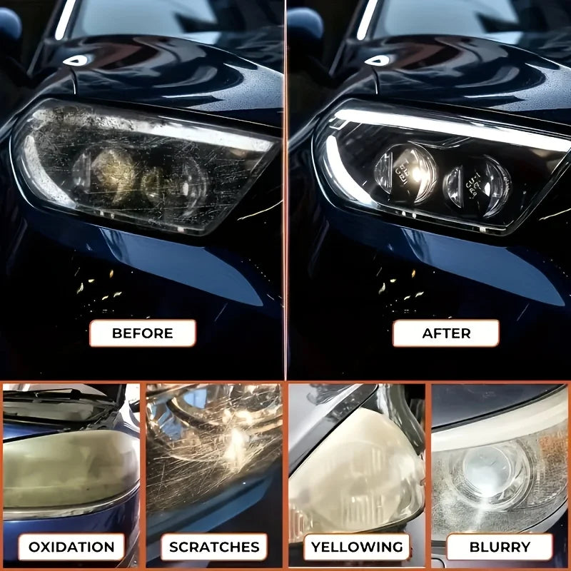 100gr Car Headlight Restoration Polishing Kit - Scratch Remover & Oxidation Cleaner Repair Paste for Headlamp Assembly Car Accessories