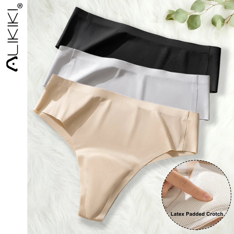 NEW Arrivals 3PCS Set 10 Patterns Women Protection Avoid Camel Toe Silk Panties Seamless Thong Panties Camel Toe Concealer Cover Camel Toe Prevention Underwear Anti Camel Toe Yoga Sport Briefs
