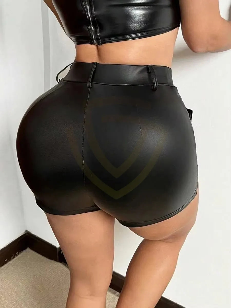 100%  Genuine Leather 4 Colors Women's Casual Fit Leather Asymmetrical Mini Skirt Customized Size Color High Quality New Style Best Design  Women's Evening Rave Music Party Night Clubwear Leather Skirt Women Sexy Apparel Acce