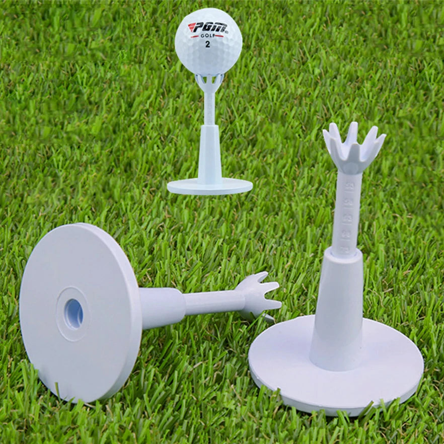 2 pcs Golf Tee Adjustable Soft Golf Ball Holder Anti-flying Self Standing Sport QT019