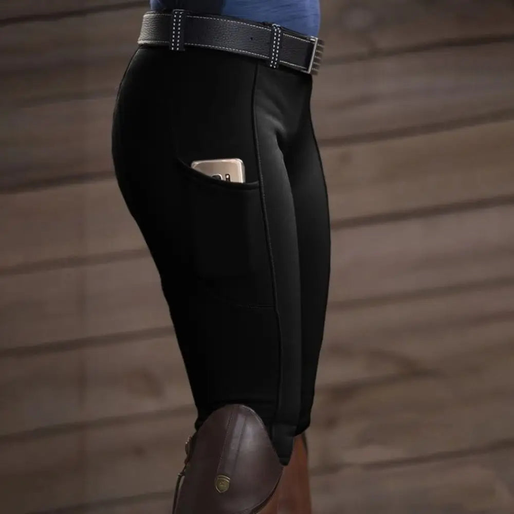 S-3XL Plus Size Clothes Anti-pilling Equestrian Pants Hip Lift Elastic Horse Racing Trousers Skinny Slim Equestrian Breeches Women Men Sports Apparel Accessories