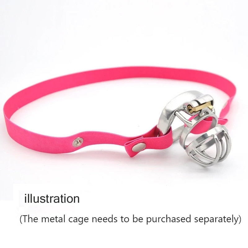 Male Chastity Cage Anti-off Device Elastic Band Auxiliary Belt ONLY Adjustable Ring Underwear Rope Les Scrotum Rings Sex Toys