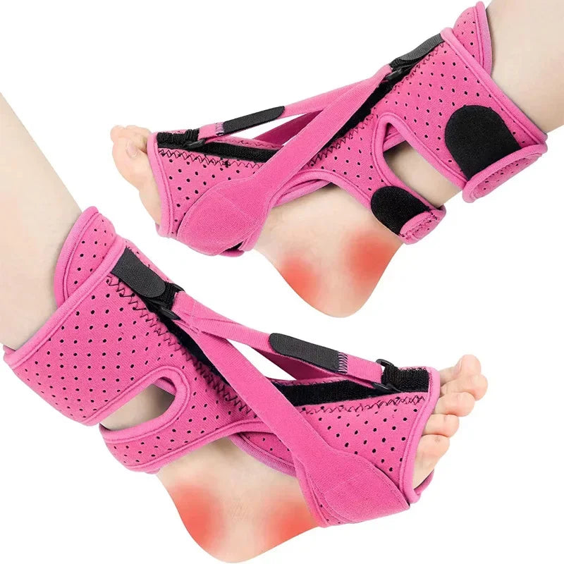 5 Colors Adjustable Night Splint For Plantar Fasciitis Pain Relief Soft Foot Drop Brace Sleeping Achilles Tendon Stretcher Boot Nighttime Orthopedic Brace Health Care Accessories