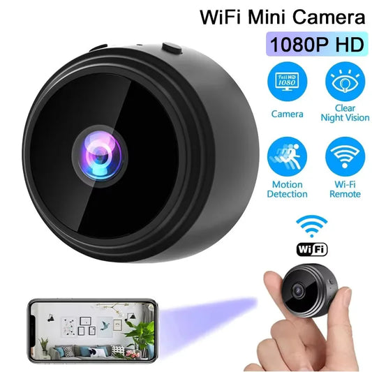 NEW Arrivals A9 Wi-Fi Mini Camera 1080P Security Monitoring Wireless Remote Night Vision Video Surveillance Smart Home Mini DV Cam HD Camera Home Security Supplies