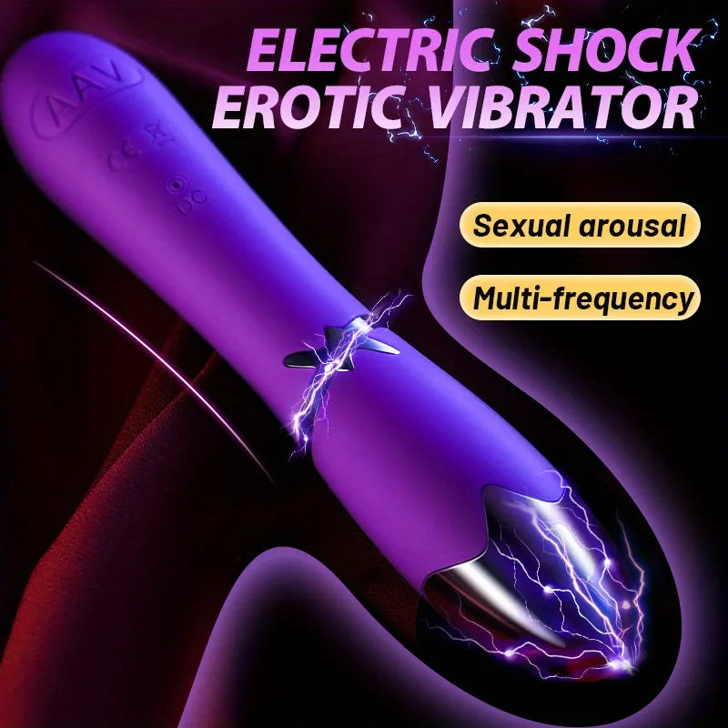 Electric Shock Vibrator Clitoris Stimulator G Spot Vagina Massager Electric Shock Vibrating Stick For Men Women Adult Sex Toys