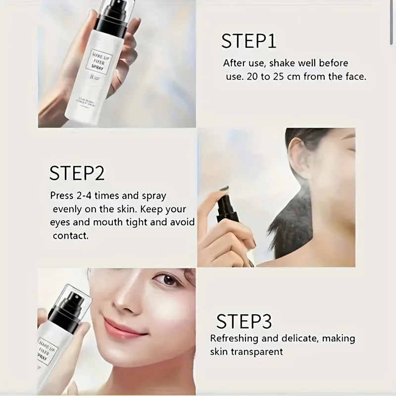 NEW 100ml Makeup Setting Spray, Make-Up Fixer Spray, Long Lasting Oil Control Hydrating Make-Up Fixing Setting Spray Cosmetics For Women Ladies
