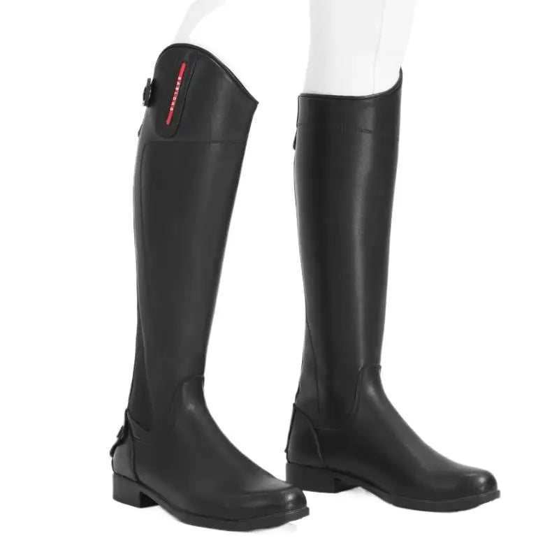 Riding Leather Boots 38-44 Size Cowhide Long Stretch Cowboy Men's and Women's Horse Riding Obstacle Boots Equestrian Footwear Supplies