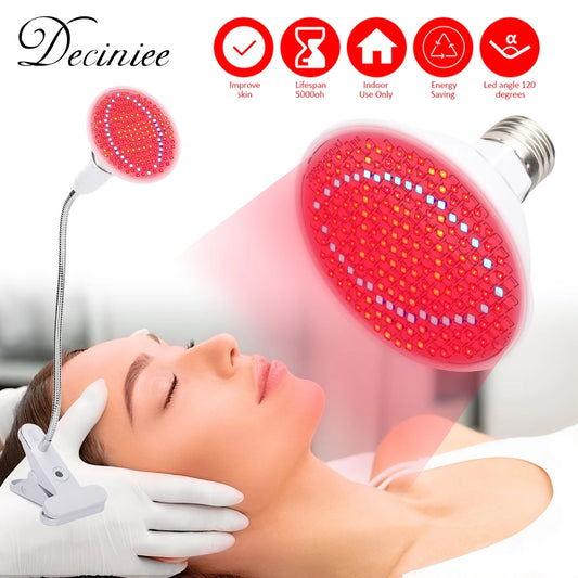 Beauty Red Light Therapy Machine 660nm 850nm Infared Led Photon Skin Rejuvenation Face Lamp Anti Aging Tightening Anti-Wrinkle