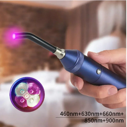 Professional  Red Blue Light LED Physiotherapy Flashlight Canker Sore Treat Devices Light Therapy Devices Lip Nose Ears Body Muscles