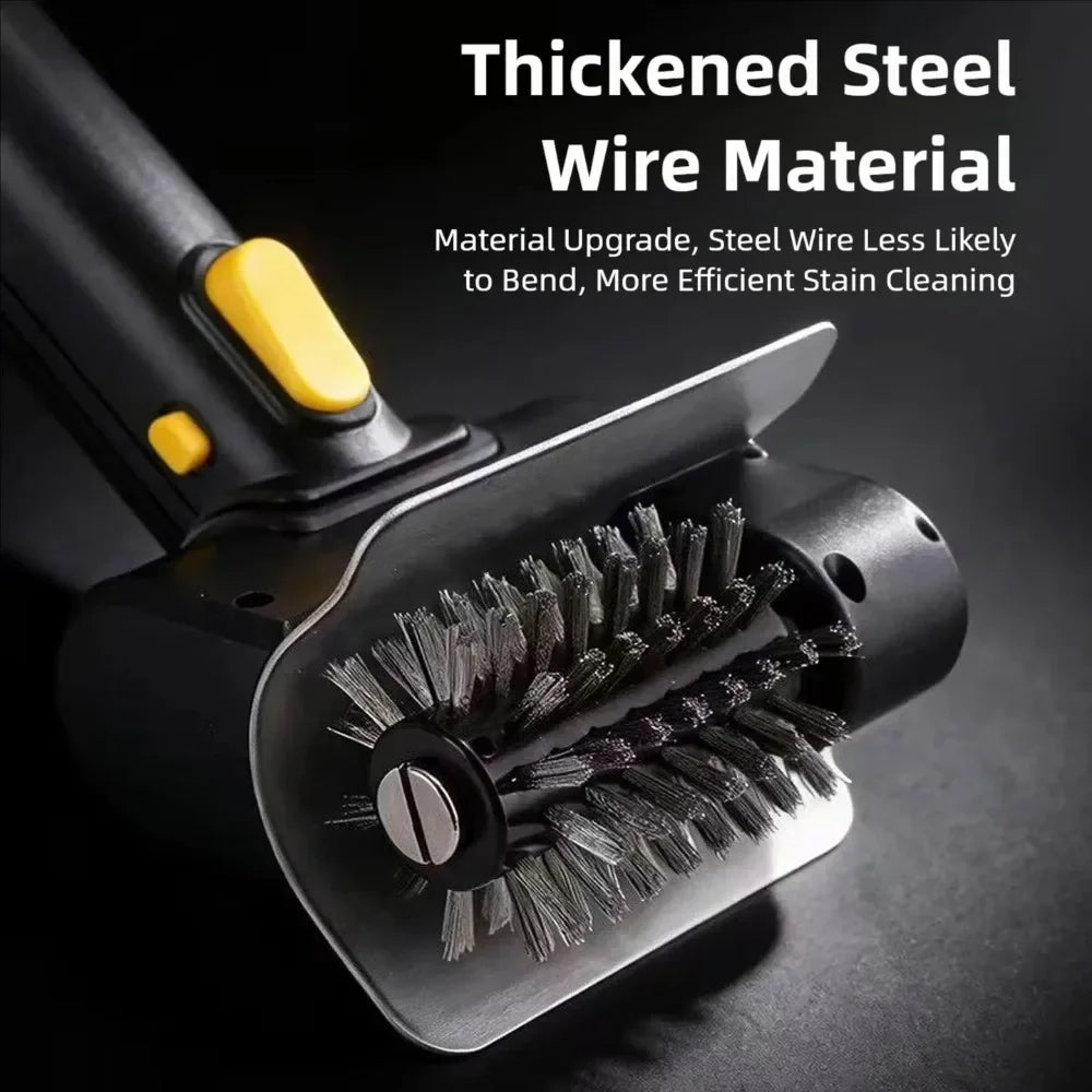 NEW Set Rechargeable Wireless Cleaning Brushes 2000mAh Electric Stainless Steel BBQ Brush Outdoor Barbecue Grill Brush + Gloves Fabric Cleaner Outdoor Camping  Garden Picnic Cleaning Tools Set