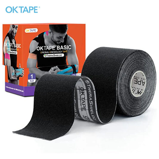 5CM X 5M PRO TAPE Kinesiology Tape Basic Original Cotton Elastic Athletic Tape Latex Free  Uncut Roll Fitness Gym Pain Relief Arm