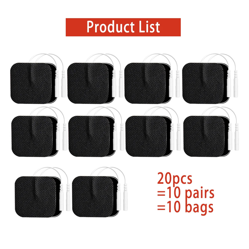 12 Modes + 20 Electrode  Pads Bags Electric Acupuncture EMS Tens Muscle Stimulator 30 Intensities Therapy Pulse Body Massager Electro Health Care Machine