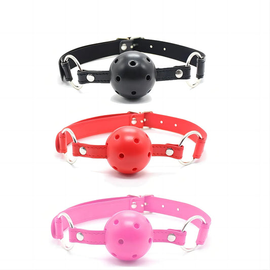 BDSM Oral Sex Toys Open Mouth Gag Ball Fetish Slave Bondage Restraints Belts with Mouth Gags Adult Sex Shop for Couples Game