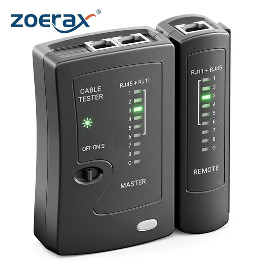 Network Ethernet Cable Tester for LAN RJ45 Cat5 Cat5e Cat6 Cat6a Cat7 UTP/Shielded Cable and RJ11 RJ12