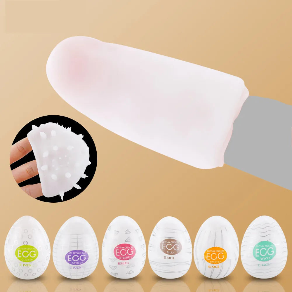 Adult Male Masturbation Eggs Stimulating Penis Massager Silicone Stretchable Masturbator Sex Toys for Men Masturbation Cup Wholesale