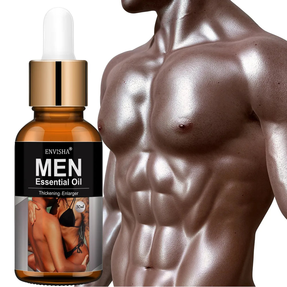 ENVISHA Men's Quick 8cm to 20cm Body Massage Essential Oil For Men Potency Increase Growth Lubricant Prolonged Sex Life Orgasm