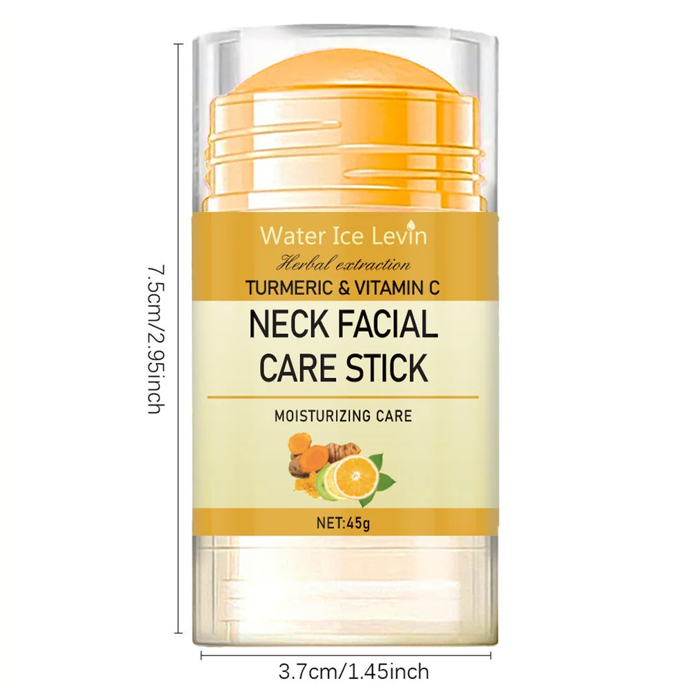 Turmeric & Vitamin C Neck Facial Care Wrinkle Lines Lifting Whitening Tighten Double Chin Anti-Age Rejuvenation Skin Care Supplies Korean Cosmetic Products