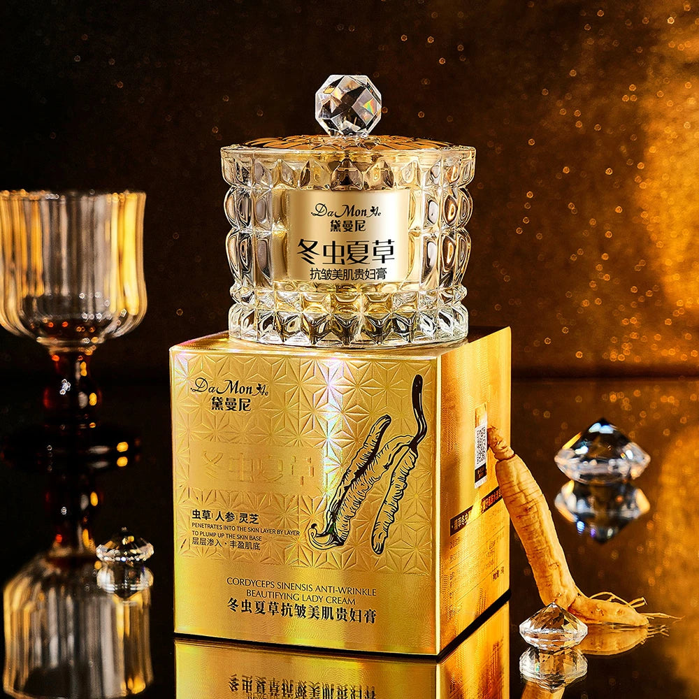 NEW Korean Beauty Salon Cordyceps Sinensis Moisturizing Nourishing Luxury Face Cream Hydrating Face Primer Concealer Brighten Facial Cream Women Skin Care Supplies Korean Products