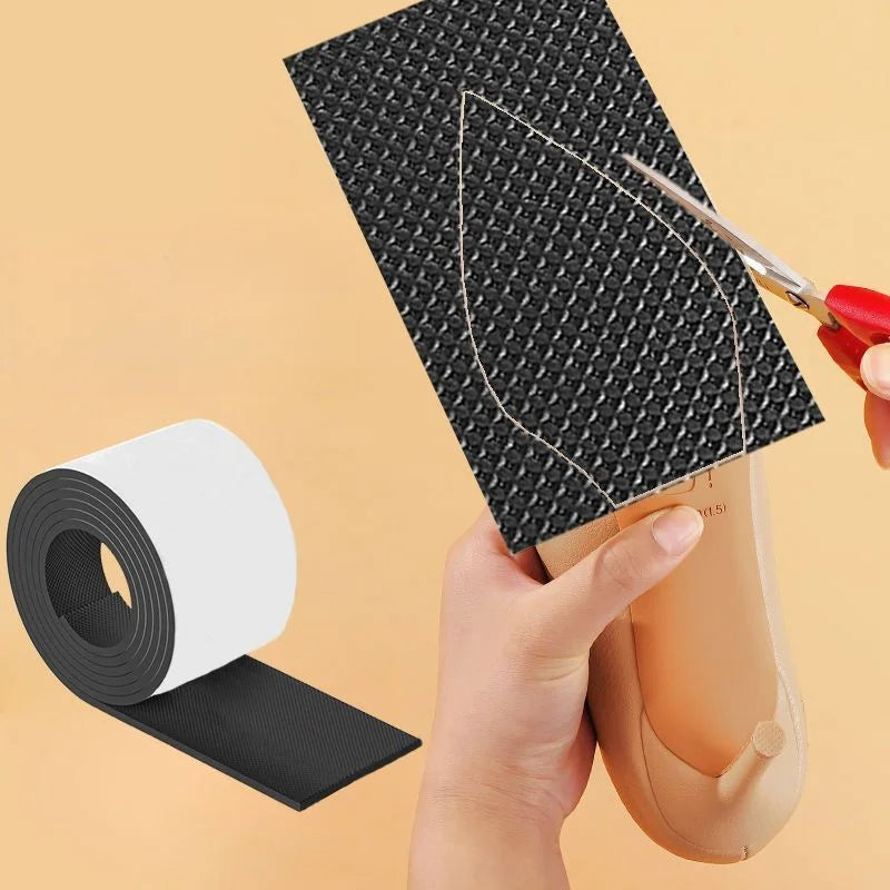 NEW 1 Roll Thick Non-Slip Wear-Resistant Shoe Sole Sticker - Anti-Abrasion Heel for Quieter, Sound-Canceling Chunky Heels Protection Shoes Boots Anti-Slip Tape Footwear Shoes Accessories