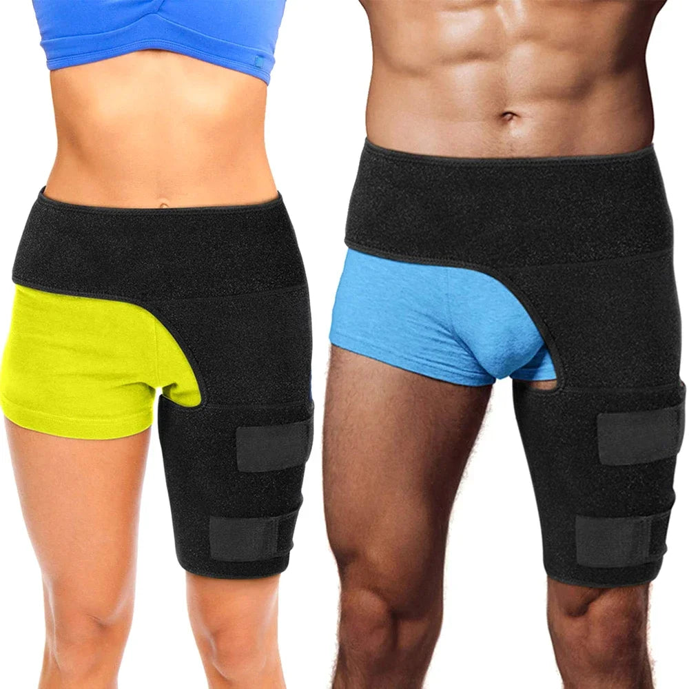 NEW Arrivals Sport Adjustable Groin Support Thigh Compression Wrap Strap Leg Support Hamstring Brace for Runners Cyclists  Sciatic Nerve Leg Muscle Pain Relief Health Care Supplies